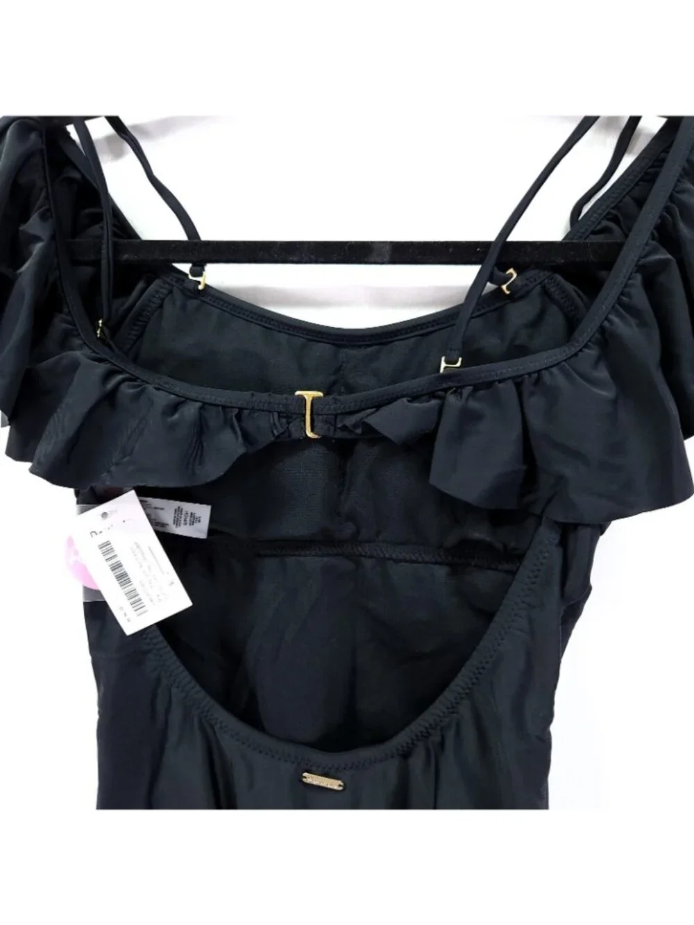 Raisins Barbados Ruffle Off-The-Shoulder Cheeky One-Piece Swimsuit Junior Small